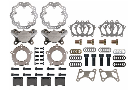 Menscer Hybrid Monotube Promod Strut (Spindle Mount Wheel) Front Lightweight Drag Racing Brakes DR1 2 Piston