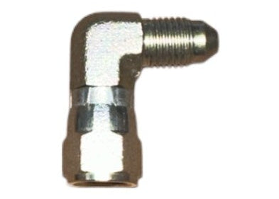 3AN 90 Degree Female Swivel to Male (Steel)