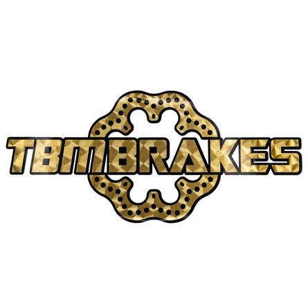 TBM Retro Gold Logo 12" Decal