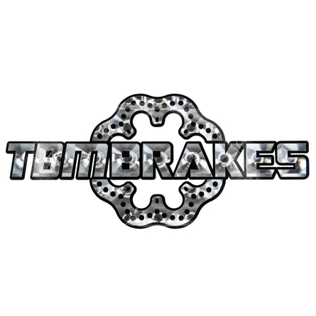 TBM Retro Silver Logo 12" Decal