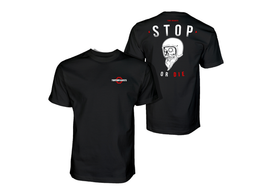 Stop or Die Skull Shirt TBM Brakes (Black) XS-4X
