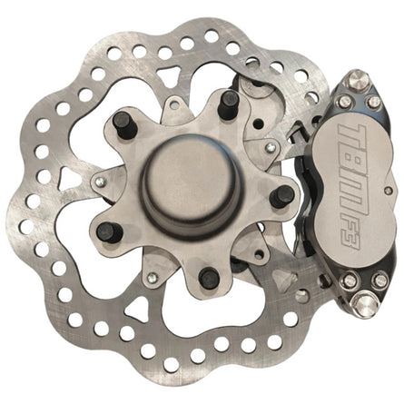 1979-93 Mustang Fox Body F3 Medium Duty Front Race Brakes 5 on 4.75 (w/ New Aluminum Hub)