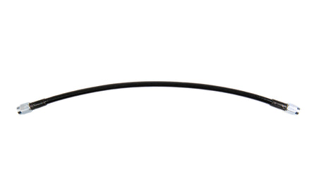 18" Brake Line Straight 3AN Stainless PTFE lined w/ Black Covering Steel Fittings 10-0572