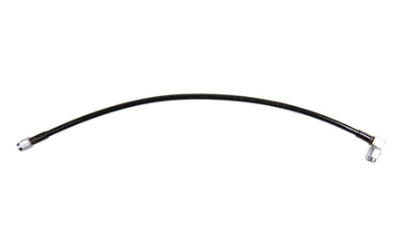 20" Brake Line Straight/90 3AN Stainless PTFE lined w/ Black Covering Steel Fittings 10-0566L