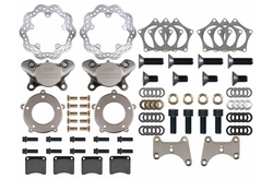 TRZ 326-6 (G-body / S10) 2" Drop Billet Spindle 2 Piston Spindle Mount Wheel Front Brake Kit