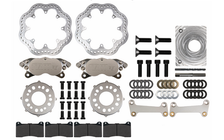 2024 Ford Mustang S650 Rear Drag Racing Brake Kit (Reusing Factory Hubs) - 001-0297-1