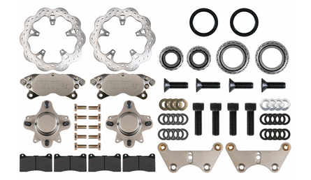 TBM Brakes 1982-93 4 lug Mustang Fox Body Medium Duty Front Drag Brakes (w/ New Aluminum Hub) 001-0325-1