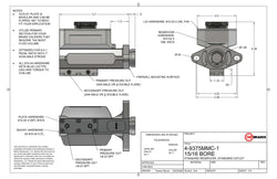 1995-04 S10 / Sonoma Blazer / Jimmy TBM Modular 15/16" Bore Billet Master Cylinder Conversion Kit