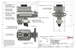 1995-04 S10 / Sonoma Blazer / Jimmy TBM Modular 15/16" Bore Billet Master Cylinder Conversion Kit