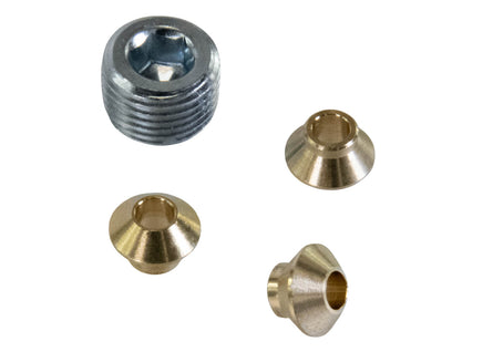 TBM Brakes Low Amp Line Lock Dual Outlet w/ Pressure Sensor Port