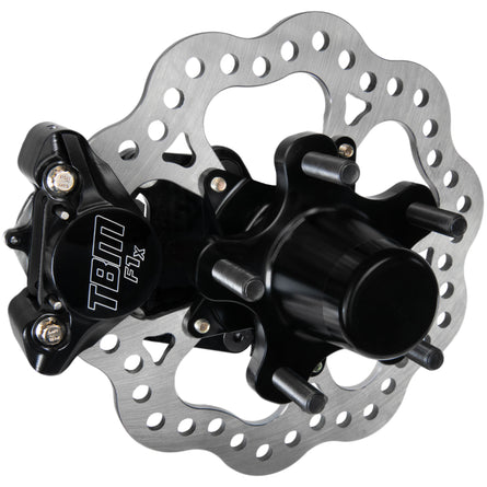 (X-Series) Racecraft 300102 / 300100 / 300111 / 300117 Front Drag Racing Brakes 5 on 4.50 (w/ New Aluminum Hub)