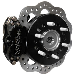 (X-Series) 99-18 Silverado 2WD/4WD Medium Duty F3X 4 Piston Front Drag Racing Brake Kit 6x5.5 lug