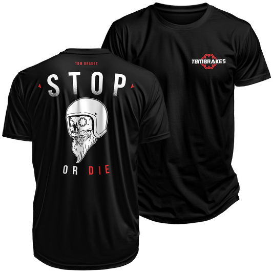 Stop or Die Skull Shirt TBM Brakes (Black) XS-4X