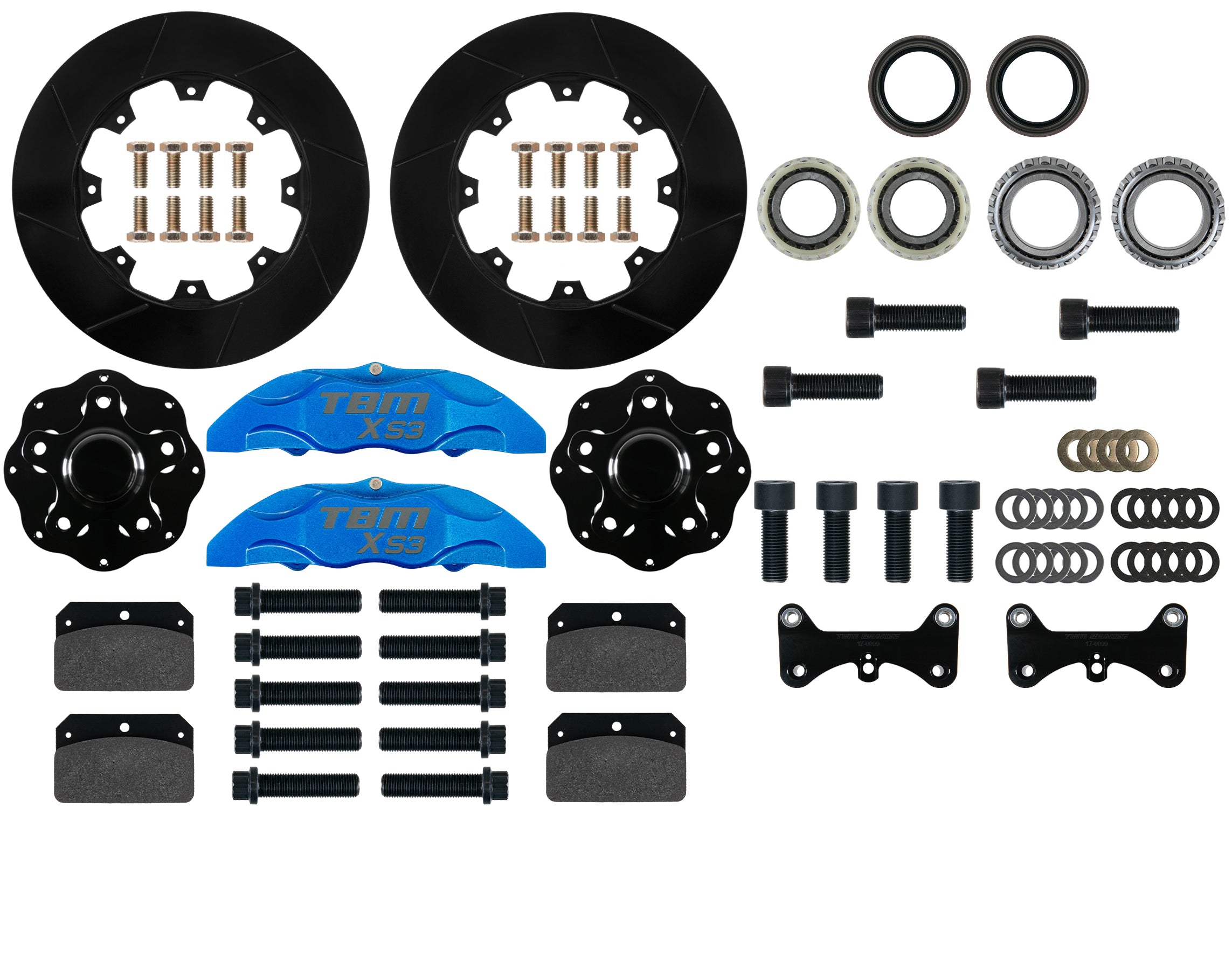 【け】フラット3点セット（カスタム）&ベット4分割【バレンタイン レッド】 82-92 Camaro 3rd Gen XS3 Front Extreme Street Brake Kit – TBM Brakes