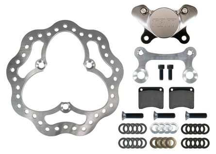 Left Front Sprint Car and Midget 10.75" Rotor Brake Kit by TBM 001-0305
