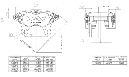 F3 Calipers-TBM Brakes-Motion Raceworks