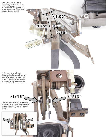 TBM 1993-02 Camaro / Firebird 4th Gen F-Body 15/16" Bore Master Cylinder Conversion Kit T20-180