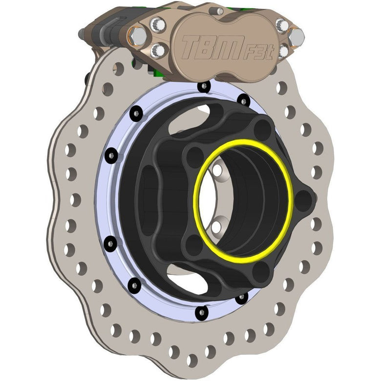 TBM Brakes Strange Floater Rear F3 4 Piston Drag Brake Kit
