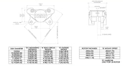 F1 Caliper (O-Ring) 1.75" Piston 3.25" Mount 0.5" Rotor 0.41" Pad - 002-0054ssp-2